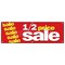 Signmission HALF PRICE SALE BANNER SIGN 1/2 huge retail clearance discount off B-72 Half Price Sale - alternate 1
